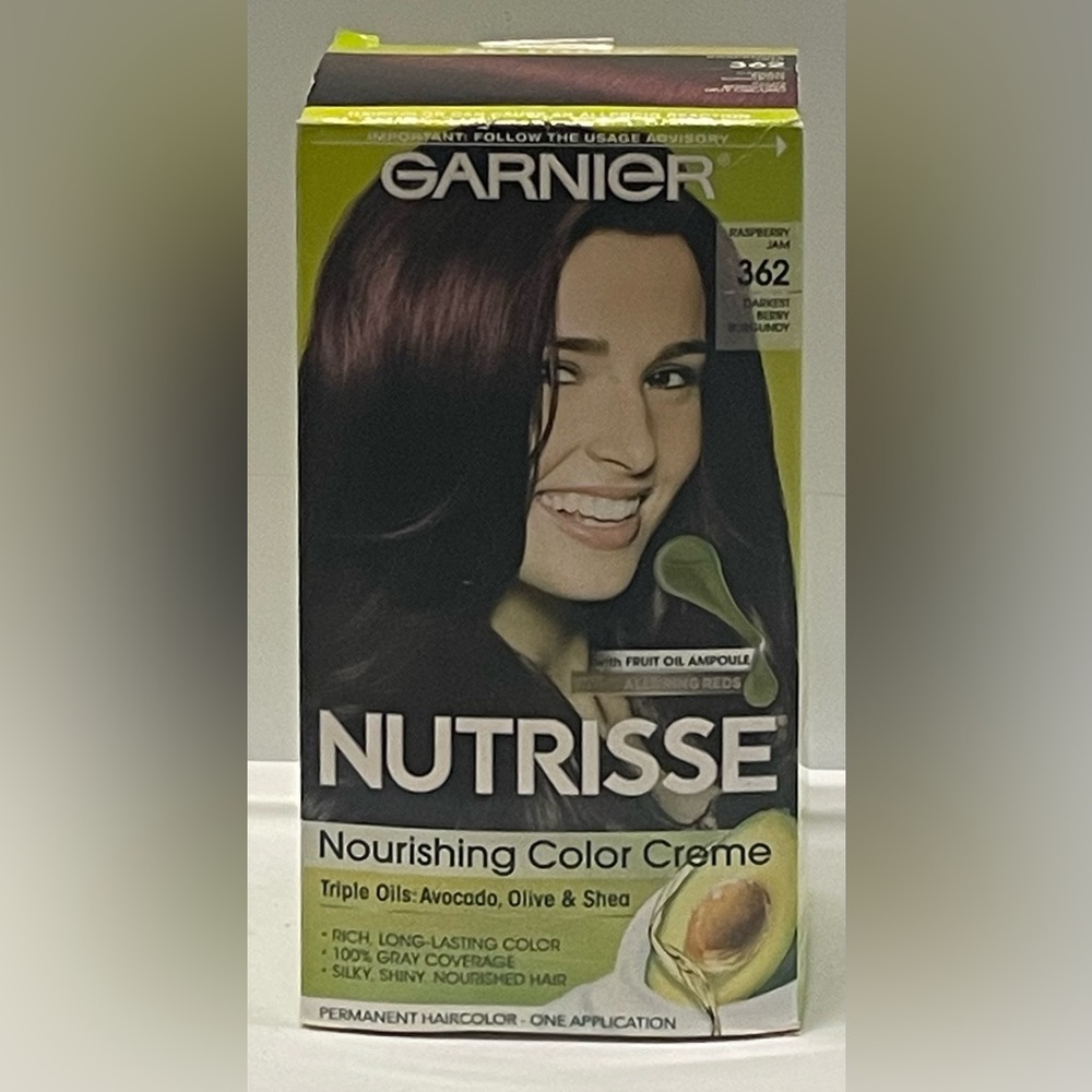 ✴️2/$11✴️ Garnier Nutrisse Color Creme Hair Color - #362 Darkest Berry Burgundy
